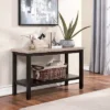 48" Alpinista Faux Marble Console Table Dark Walnut - HOMES: Inside + Out