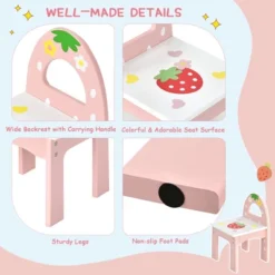 Costway Kids Vanity Princess Makeup Dressing Table Chair Set W/ Tri-fold Mirror Pink -Baxton Studio Sale Shop GUEST 36465cf7 321c 4304 97ef 1840aadf60e8