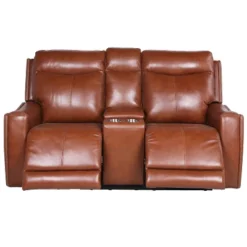 Natalia Power Loveseat Console Recliner Caramel Leather - Steve Silver Co. -Baxton Studio Sale Shop GUEST 36f5d273 ade2 47c4 b22a 1c30cd97a6ab