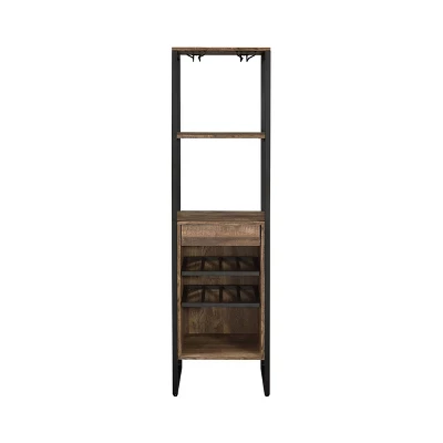Narik Wine Rack Weathered Oak - Acme Furniture 1 Narik Wine Rack Weathered Oak - Acme Furniture