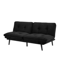 Finley Convertible Futon Sofa Bed Black - Serta -Baxton Studio Sale Shop GUEST 38121e83 dc94 4283 b7b0 041ee87cf536