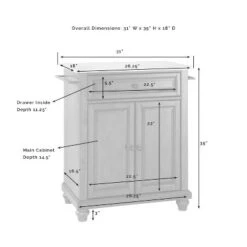 Cambridge Wood Top Portable Kitchen Island/Cart Black/Natural - Crosley -Baxton Studio Sale Shop GUEST 382676b8 eedf 4bfa b238 7d22cb22f943 1