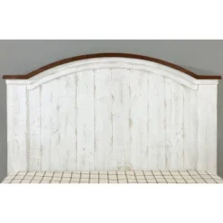 2pc Queen Willow Rustic Bedroom Set Distressed White/Walnut - HOMES: Inside + Out -Baxton Studio Sale Shop GUEST 384b0f3a 849d 4e3f 9e2d 8bd27fc81338