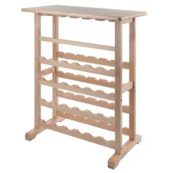 24-Bottle Wine Rack Wood/Beechwood - Winsome -Baxton Studio Sale Shop GUEST 386d9a13 2a19 4cbe a1cd 2c3ebf12bf68