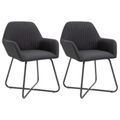 CLIHOME Modern Dining Chairs With Arms, Soft Upholstered Fabric Armchairs With Powder-Coated Steel Legs For Kitchen & Dining Room(Set Of 2) 21 CLIHOME Modern Dining Chairs With Arms, Soft Upholstered Fabric Armchairs With Powder-Coated Steel Legs For Kitchen & Dining Room(Set Of 2) -Baxton Studio Sale Shop GUEST 38b8e8ff 555f 490f af87 f70145a562af