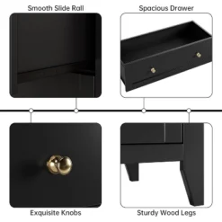 Acekool 5-Drawer Wood Dresser, Modern Minimalist Chest With Metal Handles, Storage Organizer For Bedroom, Living Room, Closet, Hallway 12 Acekool 5-Drawer Wood Dresser, Modern Minimalist Chest With Metal Handles, Storage Organizer For Bedroom, Living Room, Closet, Hallway -Baxton Studio Sale Shop GUEST 38e9f723 6306 4a58 9fc2 456eaabe3a08