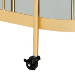 Kamal Glam Brushed Metal And Mirrored Glass 2 Tier Mobile Wine Bar Cart Gold - Baxton Studio 23 Kamal Glam Brushed Metal And Mirrored Glass 2 Tier Mobile Wine Bar Cart Gold - Baxton Studio -Baxton Studio Sale Shop GUEST 39246001 9838 429d a479 8ab308e39ffc