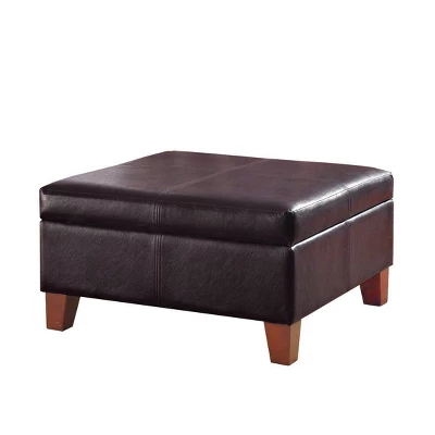 Luxury Large Square Storage Ottoman - HomePop 9 Luxury Large Square Storage Ottoman - HomePop - Image 9