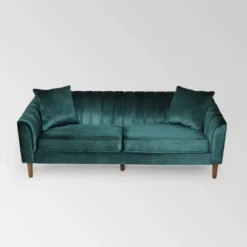 Ansonia Contemporary Velvet Sofa - Christopher Knight Home -Baxton Studio Sale Shop GUEST 3a70a022 46bf 442e 8d0b 565b7ca8aa06