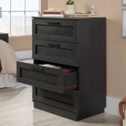 Sauder Tiffin Line 4 Drawer Chest Raven Oak -Baxton Studio Sale Shop GUEST 3b056748 dfe0 4bca b59c 5b7692764989