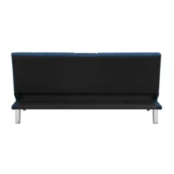 Miley Convertible Futon Sectional Sofa Navy Blue - Serta -Baxton Studio Sale Shop GUEST 3b8a063e 08d4 4e9d b972 28de9bcdc6f5