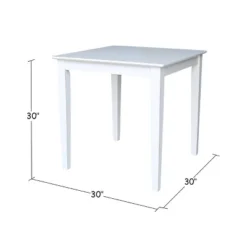 Solid Wood 30 " Square Dining Height Table White - International Concepts 7 Solid Wood 30 " Square Dining Height Table White - International Concepts -Baxton Studio Sale Shop GUEST 3c39edfe 97d9 48b3 a30d 8163555a4fa0
