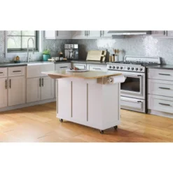 Dolly Madison Kitchen Cart With Wood Top - Home Styles -Baxton Studio Sale Shop GUEST 3c4545a3 600c 48e1 9cad a5cbb367edf1