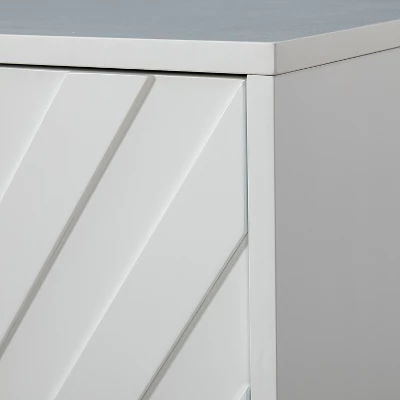 Joscha 60'' Wide Sideboard Cabinet With Solid Wood Legs| KARAT HOME-White 5 Joscha 60'' Wide Sideboard Cabinet With Solid Wood Legs| KARAT HOME-White - Image 5