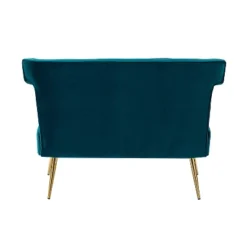 Cadmus 46" Modern Velvet Armless Loveseat With Channel-tufted Wingback For Living Room And Drawing Room| KARAT HOME -Baxton Studio Sale Shop GUEST 3cb13fde 7b43 42d5 b502 a680effc5a60