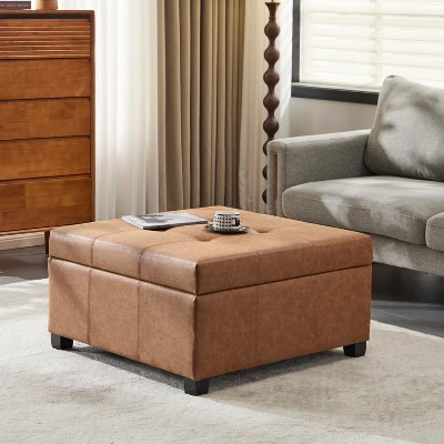 Christopher Knight Home Carlsbad Contemporary Upholstered Tufted Storage Ottoman 10 Christopher Knight Home Carlsbad Contemporary Upholstered Tufted Storage Ottoman - Image 10