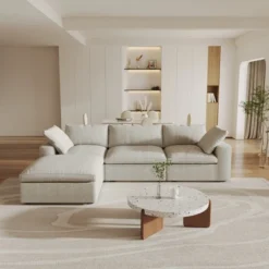 WJShome 4Piece Sectional Sofa Couch,120.45" Down Filled Cloud Modular Couch With Storage Ottoman 20 WJShome 4Piece Sectional Sofa Couch,120.45" Down Filled Cloud Modular Couch With Storage Ottoman -Baxton Studio Sale Shop GUEST 3d6656f2 742d 4fc3 ab60 e9a72ab56276