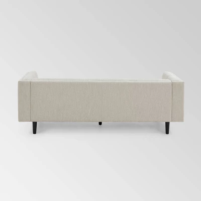 Ludwig Mid Century Modern Upholstered Tufted Sofa - Christopher Knight Home 2 Ludwig Mid Century Modern Upholstered Tufted Sofa - Christopher Knight Home - Image 2