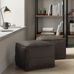 Erving Square Pouf - WyndenHall 19 Erving Square Pouf - WyndenHall -Baxton Studio Sale Shop GUEST 3e0d4b67 615b 4fc3 8243 244899df2d1d