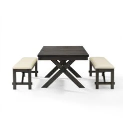 Hayden 3pc Extendable Dining Set With 2 Benches Slate - Crosley 22 Hayden 3pc Extendable Dining Set With 2 Benches Slate - Crosley -Baxton Studio Sale Shop GUEST 3e79bb28 d059 4220 ba08 40f315f17039