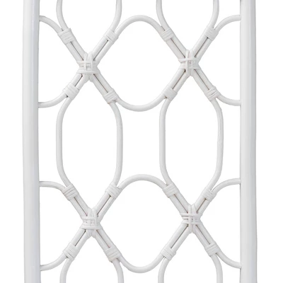 Bali & Pari King Size Sampson Rattan Standalone Headboard White 2 Bali & Pari King Size Sampson Rattan Standalone Headboard White - Image 2