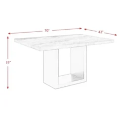 Willow Marble Counter Height Dining White - Picket House Furnishings -Baxton Studio Sale Shop GUEST 3f4ef6ac afa8 42cf 9a8d 23500be6a7bb