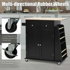 Costway Rolling Kitchen Island Utility Trolley Cabinet Storage Spice Towel Rack 17 Costway Rolling Kitchen Island Utility Trolley Cabinet Storage Spice Towel Rack -Baxton Studio Sale Shop GUEST 3f60cd5c fdf8 4caf a58a a30f473b1945