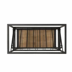 Boster Boho Industrial 21 Bottle Floor Wine Rack With Storage Natural/Black - Christopher Knight Home -Baxton Studio Sale Shop GUEST 3f86c7d8 9656 4ef6 98c7 e5724908b069