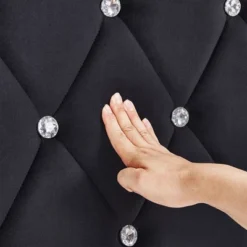 VECELO Tufted Upholstered Queen/King Size Headboard, 6 Adjustable Height, Easy Assembly, Beige/Black -Baxton Studio Sale Shop GUEST 3fa57a1d cdb6 4985 b9c1 b61ae540fa1c