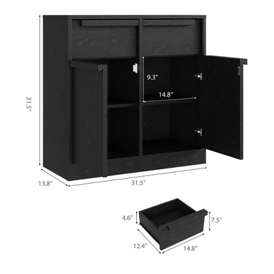Sideboard Buffet Cabinet With 2 /4Drawers, 31.5" /62.4"Large Coffee Cabinet With Storage, Modern Storage Buffet Table For Kitchen Dining Room 2 Sideboard Buffet Cabinet With 2 /4Drawers, 31.5" /62.4"Large Coffee Cabinet With Storage, Modern Storage Buffet Table For Kitchen Dining Room - Image 2