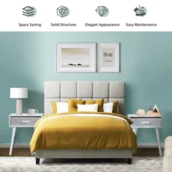 Costway Set Of 2 Mid-Century Nightstand End Accent Bedside Table W/ Drawer Rustic WhiteBrown 13 Costway Set Of 2 Mid-Century Nightstand End Accent Bedside Table W/ Drawer Rustic WhiteBrown -Baxton Studio Sale Shop GUEST 404da63a 6a7c 42dd b9e8 0faacd00acc5