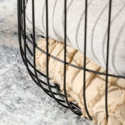 HOMCOM Nesting Tables, Round Coffee Table Set Of 2 With Steel Wired Basket Body And Removable Top, Stacking Tables For Living Room, Black 9 HOMCOM Nesting Tables, Round Coffee Table Set Of 2 With Steel Wired Basket Body And Removable Top, Stacking Tables For Living Room, Black -Baxton Studio Sale Shop GUEST 41e57abb a2a6 49e3 bdb8 223867eb0991