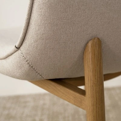 Oslo Modern Design Dining Chair Set Of 4 And 8, Linen Dining Chair With Oak Metal Legs, Indoor Furniture - Maison Boucle 6 Oslo Modern Design Dining Chair Set Of 4 And 8, Linen Dining Chair With Oak Metal Legs, Indoor Furniture - Maison Boucle - Image 6