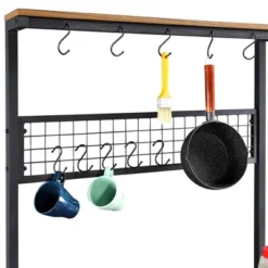 Yaheetech Kitchen Bakers Rack With 4 Storage Shelves -Baxton Studio Sale Shop GUEST 4255ef3d 3f7b 4f45 b45c c247e3ed908b