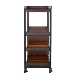 Tansley Rolling Wine Cart Brown - Aiden Lane -Baxton Studio Sale Shop GUEST 42afabc1 2874 4af3 9a34 c2c8958b9145
