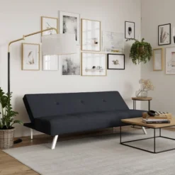 Sorenson Convertible Futon Sofa Bed Charcoal - Serta -Baxton Studio Sale Shop GUEST 42c7dc0f 0237 407c a304 10bec7e90c19