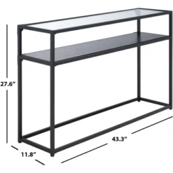 Ackley Console Table - Black - Safavieh -Baxton Studio Sale Shop GUEST 4368fa94 35f5 44b8 a7c4 8b6488cc9cb9