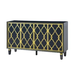 Beatrice 61'' Modern Storage Wide Sideboard With Solid Wood Legs | KARAT HOME -Baxton Studio Sale Shop GUEST 43e663c8 4124 4805 b9f3 a76fdf88f9fe