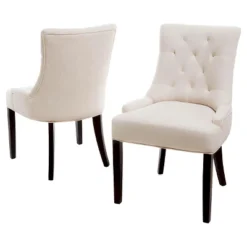 Set Of 2 Hayden Tufted Dining Chairs - Christopher Knight Home -Baxton Studio Sale Shop GUEST 4401e8fb 6e0a 4c39 8ff9 01c1330e627a