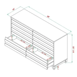 Ilya Solid Wood Modern Panel Front 6 Drawer Dresser - Saracina Home -Baxton Studio Sale Shop GUEST 444194b5 0b39 45be 9090 0d7dbeceade2