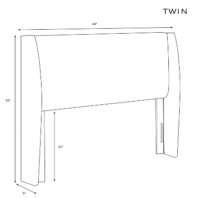 Wingback Headboard Barnegat Plaid Black Sea - Skyline Furniture 4 Wingback Headboard Barnegat Plaid Black Sea - Skyline Furniture - Image 4