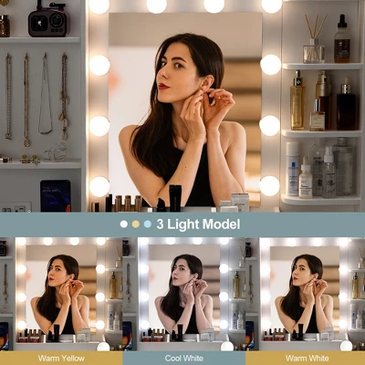 Vanity Desk With Mirror, Makeup Vanity Table With Chair & Charging Station, Dressing Table 2 Vanity Desk With Mirror, Makeup Vanity Table With Chair & Charging Station, Dressing Table - Image 2