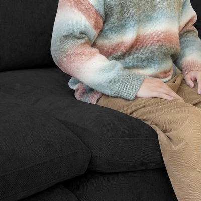 Cloud Couch Modular Sectional Sofa,119.29" U Shaped Couch, Oversized Down Filled Convertible Wide Seater,3 Seater With 2 Ottomans For Living Room Set 5 Cloud Couch Modular Sectional Sofa,119.29" U Shaped Couch, Oversized Down Filled Convertible Wide Seater,3 Seater With 2 Ottomans For Living Room Set - Image 5