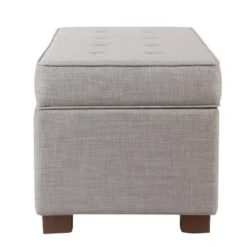 Shelton Tufted Top Storage Ottoman - Gray - Threshold™: Upholstered Rectangular Furniture With Lid -Baxton Studio Sale Shop GUEST 455754a9 668e 4176 8a11 6134a416b504