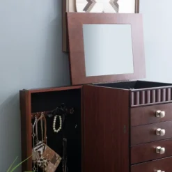 Tierra Contemporary Jewelry Armoire Merlot Brown - Powell Company 23 Tierra Contemporary Jewelry Armoire Merlot Brown - Powell Company -Baxton Studio Sale Shop GUEST 4585381b 5939 4db1 ae80 18dc11615b0f