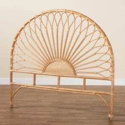 Perenna Natural Rattan Headboard Brown - Bali & Pari -Baxton Studio Sale Shop GUEST 458f59ec 5982 4edb a103 dd231f63ff03