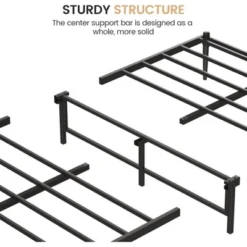 Garvee Bed Frame With Wooden Headboard And Footboard,Metal Bed Frame, No Box Spring Needed, 14 Inch Easy To Assemble Noise Free Mattress Foundation 10 Garvee Bed Frame With Wooden Headboard And Footboard,Metal Bed Frame, No Box Spring Needed, 14 Inch Easy To Assemble Noise Free Mattress Foundation -Baxton Studio Sale Shop GUEST 45e5f7f3 aac0 443f 89b8 73f323c71a4a