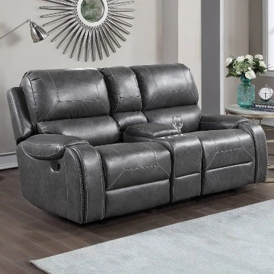 Keily Manual Glider Recliner Loveseat - Steve Silver Co. 6 Keily Manual Glider Recliner Loveseat - Steve Silver Co. - Image 6