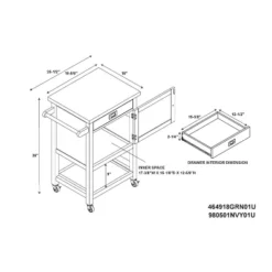 Sydney Apartment Kitchen Cart - Linon -Baxton Studio Sale Shop GUEST 4759ea11 40df 48b4 a63c 0c57163bf5b7