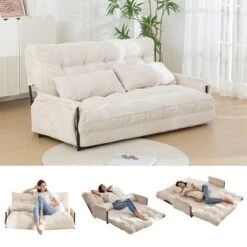 MAXYOYO Adjustable Floor Sofa Bed With 2 Pillows, Multi-Functional Sleeper Bed 7 MAXYOYO Adjustable Floor Sofa Bed With 2 Pillows, Multi-Functional Sleeper Bed -Baxton Studio Sale Shop GUEST 47b40625 412a 4600 ad45 6ae4aca41744 1